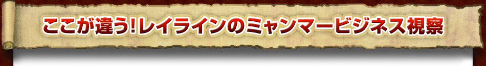 ここが違う！レイラインのミャンマービジネス視察