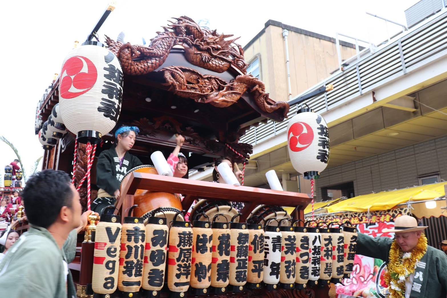 【八坂神社】建造70周年記念 東本通り1,2丁目 山車搭乗拝観 